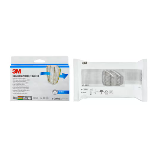 3M™ Filter tegen organische dampen 6059, ABEK1 voor 6000‑ en 6500-serie, 1 pr/pak