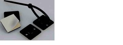 3M™ Scotchflex™ CTS-19 BC Voetstuk voor Kabelbinder, Zwart, 19 mm x 19 mm, 3,9 mm