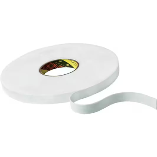 3M™ Dubbelzijdige Schuimtape 9508W, Wit, 1500 mm x 66 m, 0.8 mm