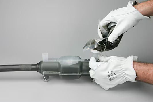3M™ Scotchcast™ 91-AV 170 Giethars-Lijnverbindingsmof voor flexibele kabel, 0,6/1 kV, 4x 50 - 120 mm²