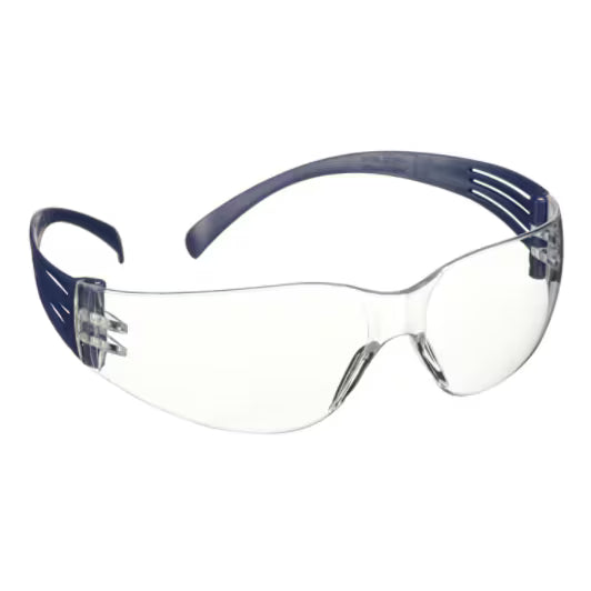 3M™ SecureFit™ 100 Veiligheidsbril, blauw montuur, antikras/anticondens, heldere lenzen, SF101AF-BLU-EU, 20/doos
