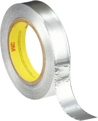 3M™ Aluminium Tape 431, Zillver, 50 mm x 55 m, 0.09 mm