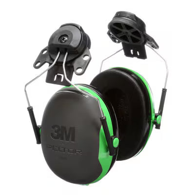 3M™ PELTOR™ Gehoorkappen,  groen, helmbevestiging, X1P3