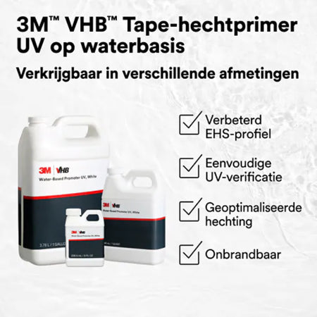 3M™ VHB™ Tape Hechtprimer op waterbasis UV, Wit, 946 ml