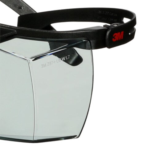 3M™ SecureFit™ 3700 Overzetbril, zwarte veren, krasbestendige, IR 1.7 grijze lens, SF3717AS-BLK, 20/doos