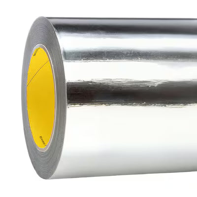 3M™ High Temperature Aluminium Foil Tape 433L, Silver, 584 mm x 55 m, 0.09 mm