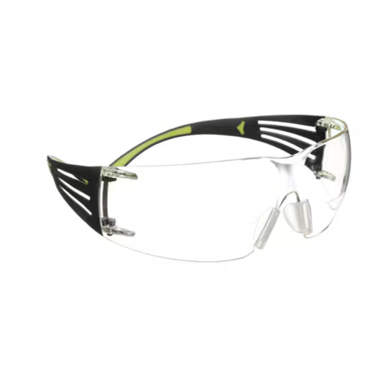 3M™ SecureFit™ 400 Veiligheidsleesbril, zwart/groen montuur, antikras/anticondens, heldere +2.0 lenzen, SF420AS/AF-EU, 20/doos