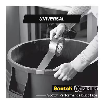 Scotch® universele ducttape zilver 2904, 25 m x 48 mm, 2/pack