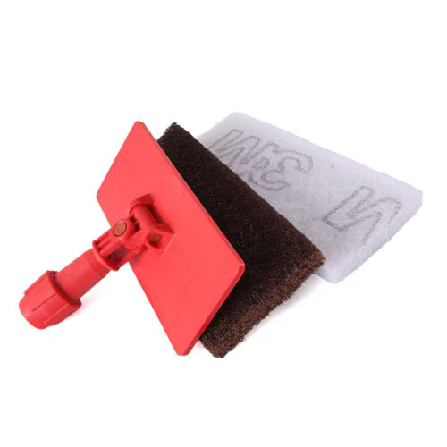 3M™ Doodlebug™ Vloerpadhouder 6474K, incl. bruine en witte pad, 6/Doos