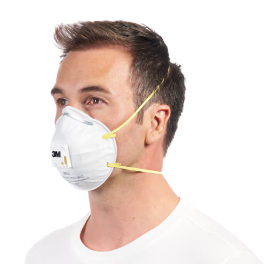 3M™ Stofmasker voor handmatig schuren 8812, FFP1, ventiel, 3/pak