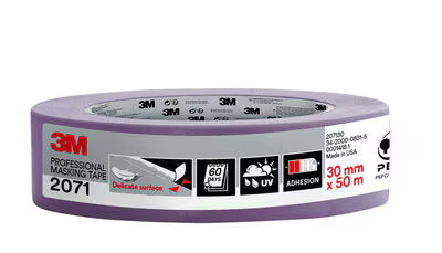 3M™ Professionele maskeertape 2071, 30 mm x 50 m, 1 rol/verpakking, 100% PEFC SGSCH-PEFC-COC-110078