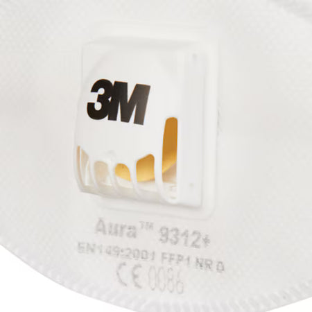3M™ Aura™ Stofmasker, FFP1, met ventiel, 9312+