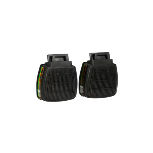 3M™ Secure Click™ gas-, damp- en deeltjesfilter, A1B1E1K1, met dubbele luchtstroom, D8059