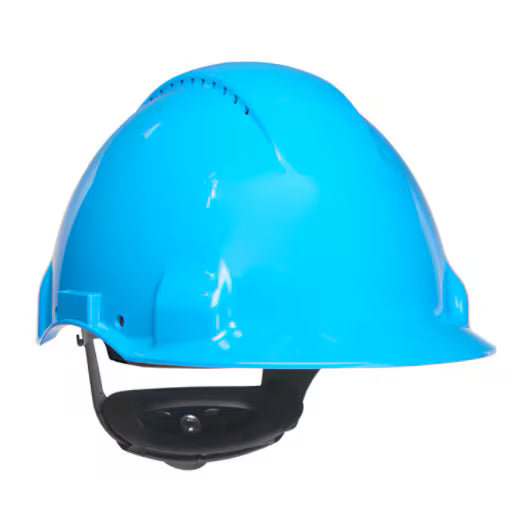 3M™ Veiligheidshelm, Uvicator, ratelverstelling, ventilatie, kunststof zweetband, blauw, G3000NUV-BB