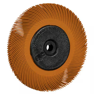 Scotch-Brite™ radiale precisieborstel, PN-RB, 80+, 152,4 mm x 11,113 mm x 25,4 mm (6 inch x 7/16 inch x 1 inch), type C, met adapter