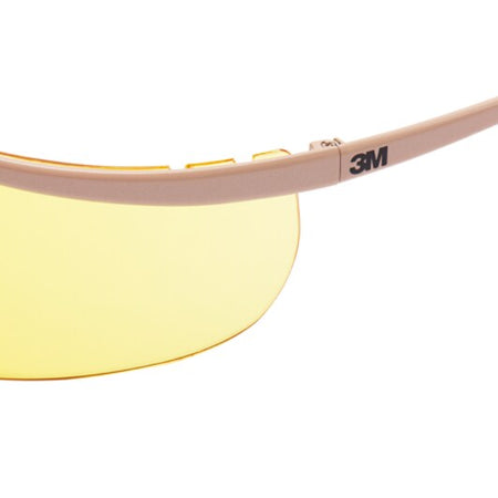 3M™ Metaliks™ Veiligheidssportbrillen, metalen montuur, krasbestendig/anticondens, amberkleurige lenzen, 71461-00002