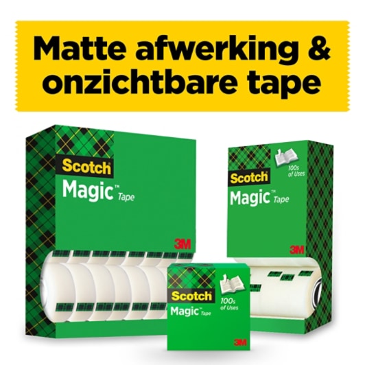 Scotch® Magic™ Onzichtbaar plakband, 1 rol, 25 mm x 66 m