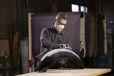 3M Xtract™ Cubitron™ II Papieren schuurschijf 732U, 320+ C-weight, 127 mm x NH, Die 500LG
