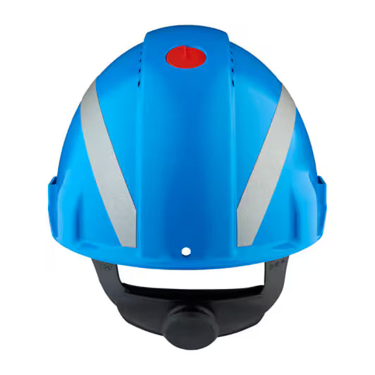 3M™ Veiligheidshelm, Uvicator, ratelverstelling, ventilatie, reflecterend, kunststof zweetband, blauw, G3000NUV-R-BB