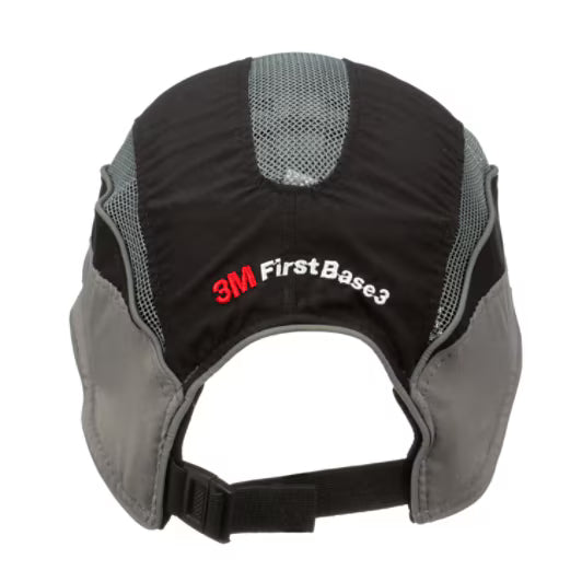 3M™ First Base™ 3 Stootpet 2031217, Elite, zwart/grijs, standaardklep, 70 mm, aangepast