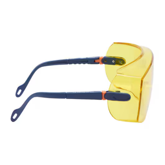 3M™ Overzetveiligheidsbril Serie 2800, krasbestendige, amberkleurige lens, 20/doos
