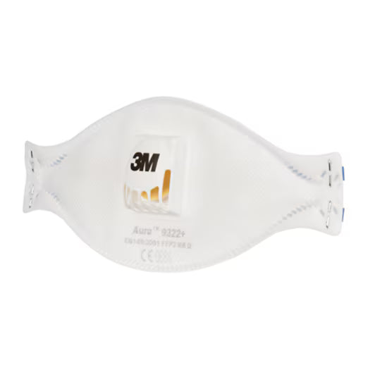 3M™ Aura™ Stofmasker, FFP2, met ventiel, 9322+