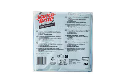 Scotch-Brite™ High Performance Microvezeldoek 2011, Blauw, 360 mm x 360 mm, 50/Pak, 8 Pak/Doos