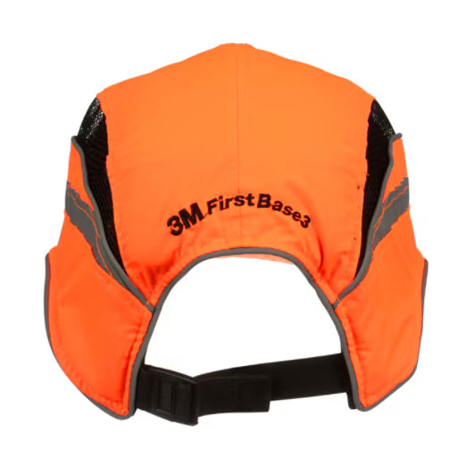 3M™ First Base™ 3 Stootpet 2021874, Classic, hi-viz, oranje, korte klep, 55 mm
