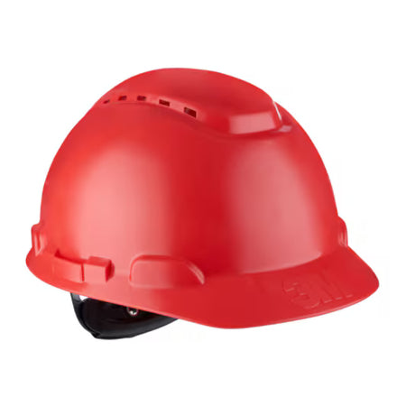3M™ Veiligheidshelm, ratelverstelling, ventilatie, kunststof zweetband, rood, H700N-RD