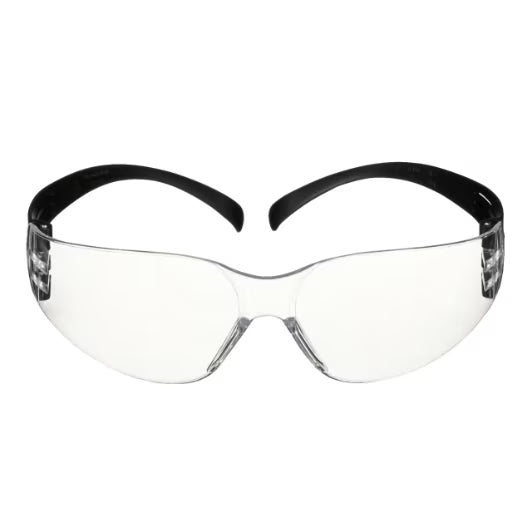 3M™ SecureFit™ 100 Veiligheidsbril, zwart montuur, krasbestendige, heldere lenzen, SF101AS-BLK-EU, 5/verp., 20 verp./doos
