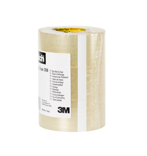 Scotch® Dozensluittape 309 BCSR, Transparant, 50 mm x 66 m