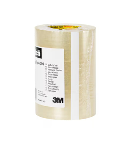 Scotch® Dozensluittape 309 BCSR, Transparant, 50 mm x 66 m