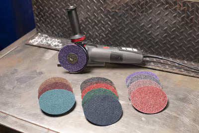 Scotch-Brite™ Precision Heavy Duty Surface Conditioning-schijf, HD-DH, Coarse 120+, 127 mm x NH, 50 ea/Case