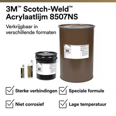 3M™ Scotch-Weld™ Acrylaatlijm DP8507NS, Grijs, 490 ml Duo-Pak