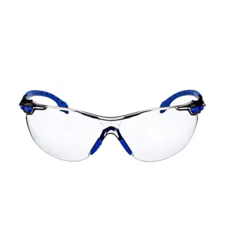 3M™ Solus™ 1000 Veiligheidsbril, blauw/zwart montuur, Scotchgard™ condenswerende en krasbestendige coating (K&N), lichtgrijze lenzen voor binnen en buiten, S1107SGAF-EU, 20/doos