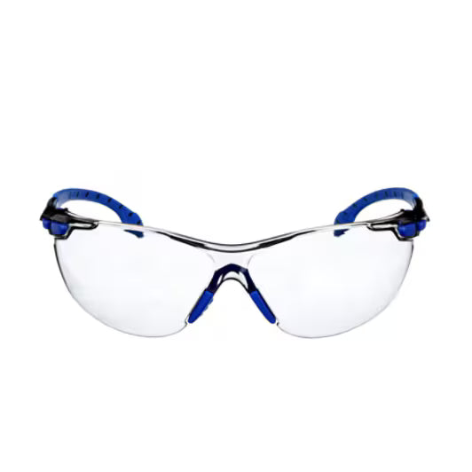 3M™ Solus™ 1000 Veiligheidsbril, blauw/zwart montuur, Scotchgard™ condenswerende en krasbestendige coating (K&N), lichtgrijze lenzen voor binnen en buiten, S1107SGAF-EU, 20/doos