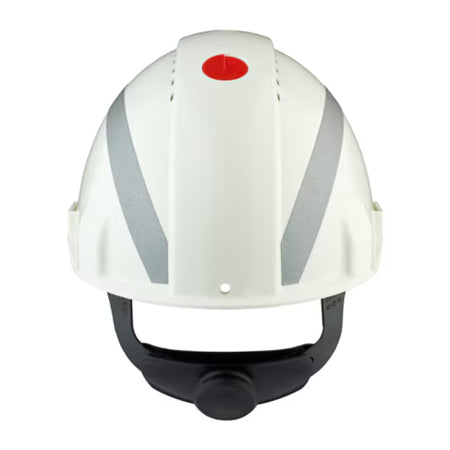 3M™ Veiligheidshelm, Uvicator, ratelverstelling, ventilatie, reflecterend, kunststof zweetband, wit, G3000NUV-R-VI