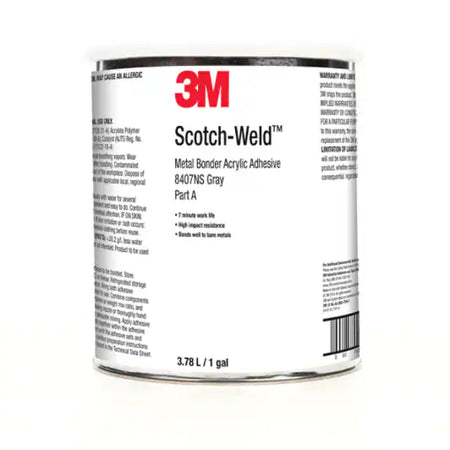 3M™ Scotch-Weld™ Acrylaatlijm Bead Free DP8407NS, Grijs, Component A, 3.78 L