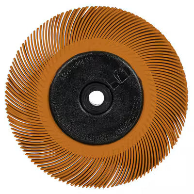 Scotch-Brite™ radiale precisieborstel, PN-RB, 80+, 193,675 mm x 25,4 mm x 31,75 mm (7-5/8 inch x 1 inch x 1-1/4 inch), Type C, met flens