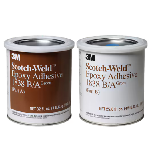 3M™ Scotch-Weld™ Epoxylijm 1838, Groen, Deel B/A, 1 Kwart Kit