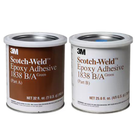 3M™ Scotch-Weld™ Epoxylijm 1838, Groen, Deel B/A, 1 Kwart Kit