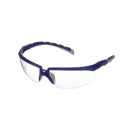 3M™ Solus™ Serie 2000, S2001AF-BLU, blauw/grijze veren, heldere anticondens/antikras lenzen, 20/doos