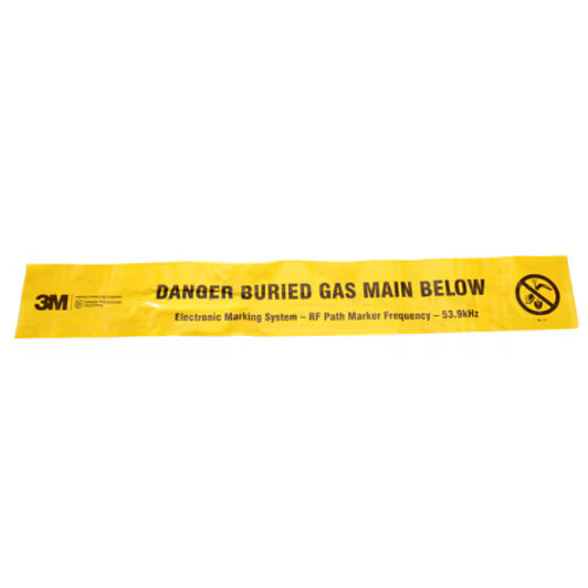 3M™ EMS-waarschuwingstape (Electronic Marking System) 7905, geel, 152 mm, gas, 152 m rol, 1 rol/doos