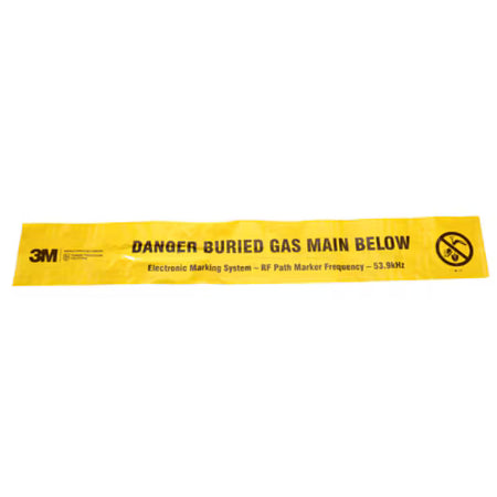 3M™ EMS-waarschuwingstape (Electronic Marking System) 7905, geel, 152 mm, gas, 152 m rol, 1 rol/doos