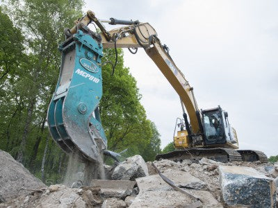 Broyeur Dehaco pour démolition circulaire sur pelleteuse