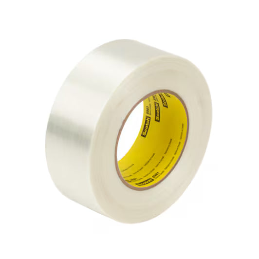 Scotch® High Performance Vezelversterkte tape 8981, Transparant, 19 mm x 50 m, 0.17 mm