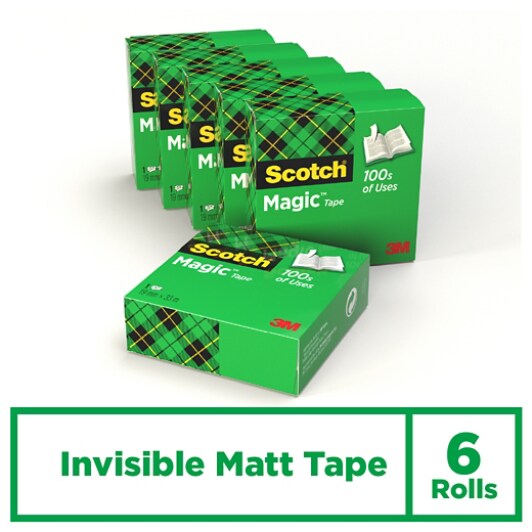 Scotch® Magic™ Onzichtbaar plakband, 6 rollen, 19 mm x 33 m