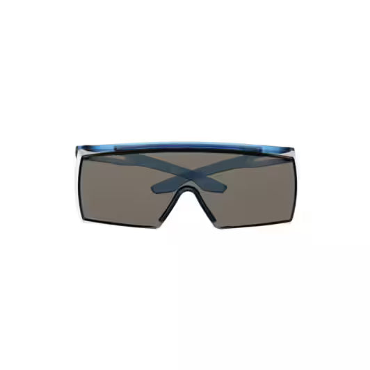 3M™ SecureFit™ 3700 Overzetbril, blauwe veren, Scotchgard™ anticondens (K&N), grijze lens, SF3702SGAF-BLU-EU, 20/doos