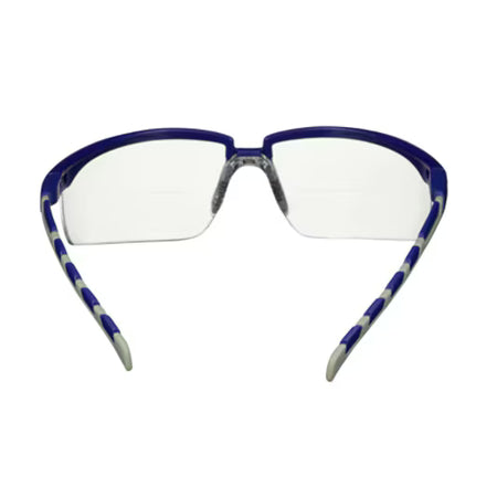 3M™ Solus™ 2000 Veiligheidsbril, blauw/grijze veren, anticondens/antikras, leesbril +1.5, heldere lenzen, S2015AF-BLU, 20/doos