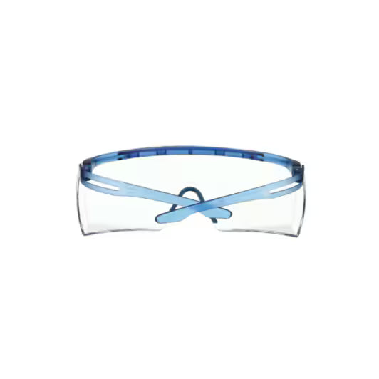 3M™ SecureFit™ 3700 Overzetbril, blauwe veren, antikras+ (K), transparante lens, SF3701ASP-BLU-EU, 20/doos